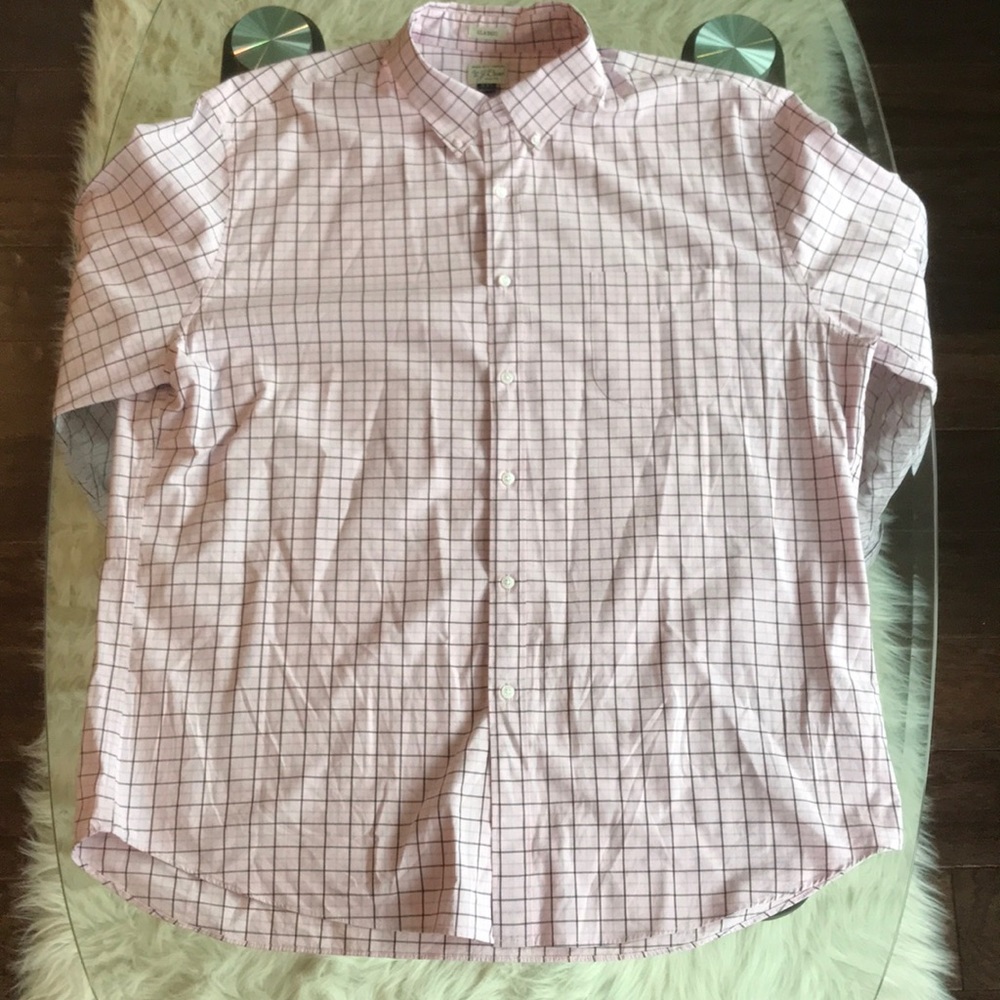 J. Crew Stretch Plaid Dress Shirt